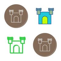 Unique Castle Vector Icon