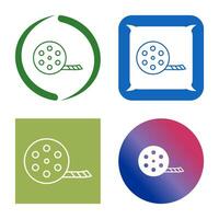 Unique Film Reel Vector Icon