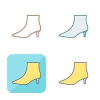 Boots with Heels Vector Icon