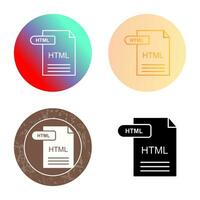 icono de vector html