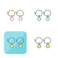 Earrings Vector Icon