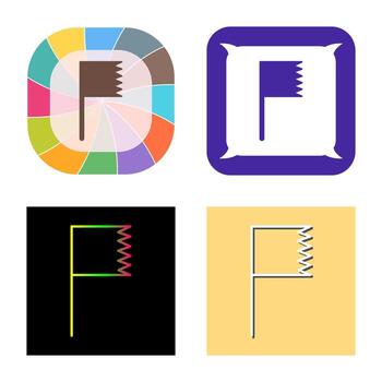 icono de vector de bandera única