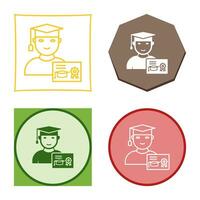 Unique Receiving Degree Vector Icon