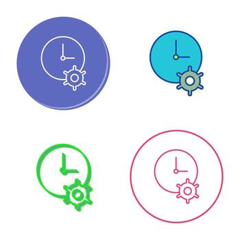 Unique Time Optimization Vector Icon