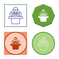 Unique Lecture Vector Icon