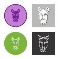 icono de vector de burro