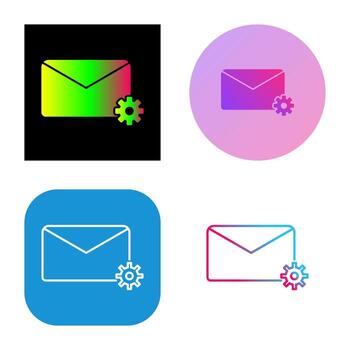 Message Settings Vector Icon