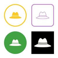 icono de vector de sombrero