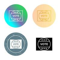 Vote Sticker Vector Icon