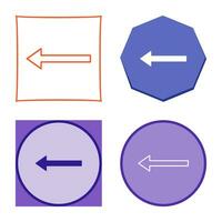 Unique Left Arrow Vector Icon