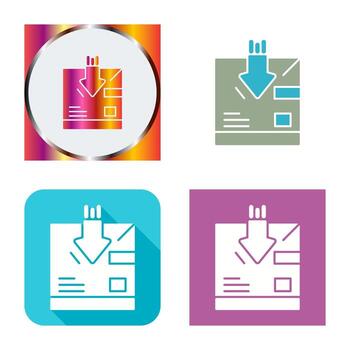 icono de vector de retorno