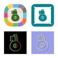 Unique Money Sharing Vector Icon