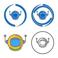 Astronaut Helmate Vector Icon