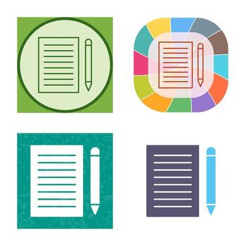 Write Feedback Vector Icon