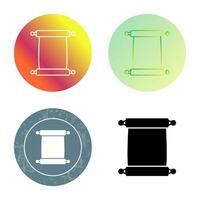 Scroll of Paper Vector Icon