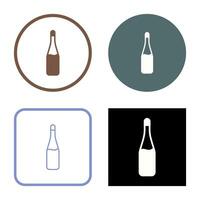 Champagne Bottle Vector Icon