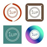 Unique 1UP Vector Icon