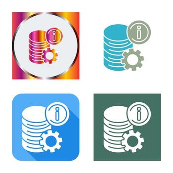 icono de vector de datos