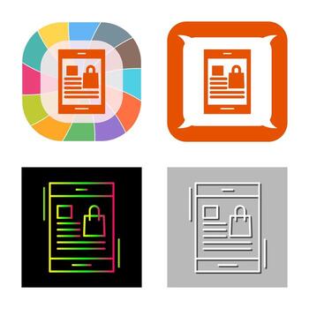 icono de vector de pedido