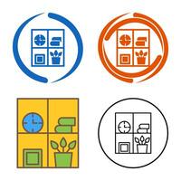 Bookshelf Vector Icon