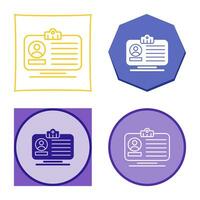 Id Card Vector Icon