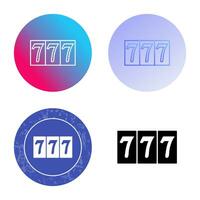 Triple Sevens Vector Icon