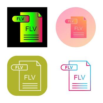 FLV Vector Icon
