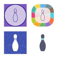 Unique Bowling Pin Vector Icon