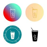 Iced Coffee Vector Icon