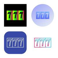 Triple Sevens Vector Icon