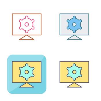 Computer Settings Vector Icon