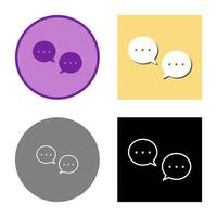 Unique Conversation Bubbles Vector Icon