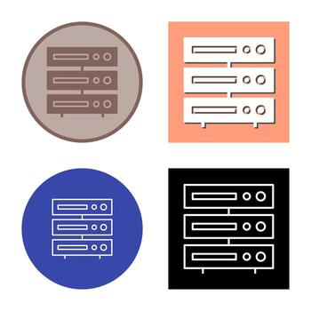 Unique Server Vector Icon