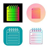 icono de vector de nota única