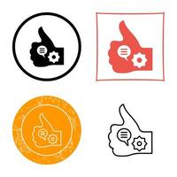 Unique Like Marketing Vector Icon