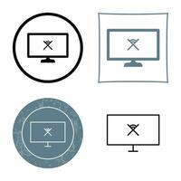 Unique Disconnected Network Vector Icon