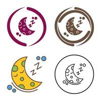 icono de vector de dormir