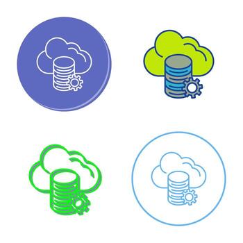 Cloud Data Vector Icon