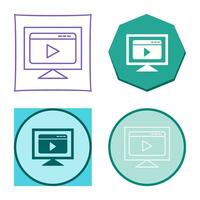 Video Streaming Vector Icon