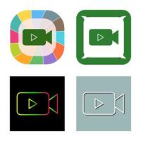 Unique Video Vector Icon