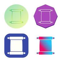 Scroll of Paper Vector Icon