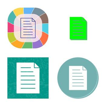 icono de vector de documento único