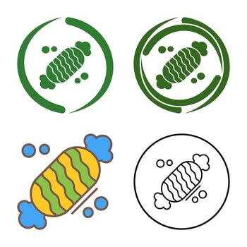 icono de vector de caramelo