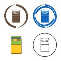 Unique Packet of Cigarettes Vector Icon