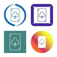 Clubs Card Vector Icon