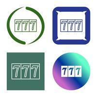 Triple Sevens Vector Icon