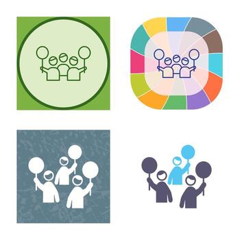 icono de vector de protesta