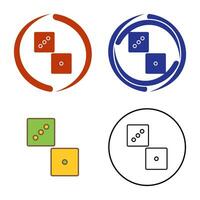 Unique Dice Vector Icon