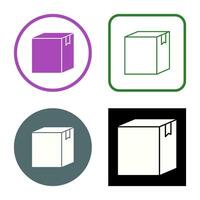 icono de vector de caja