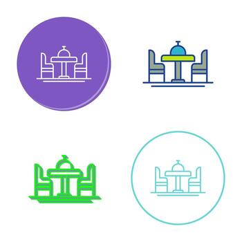 Dinning Table Vector Icon